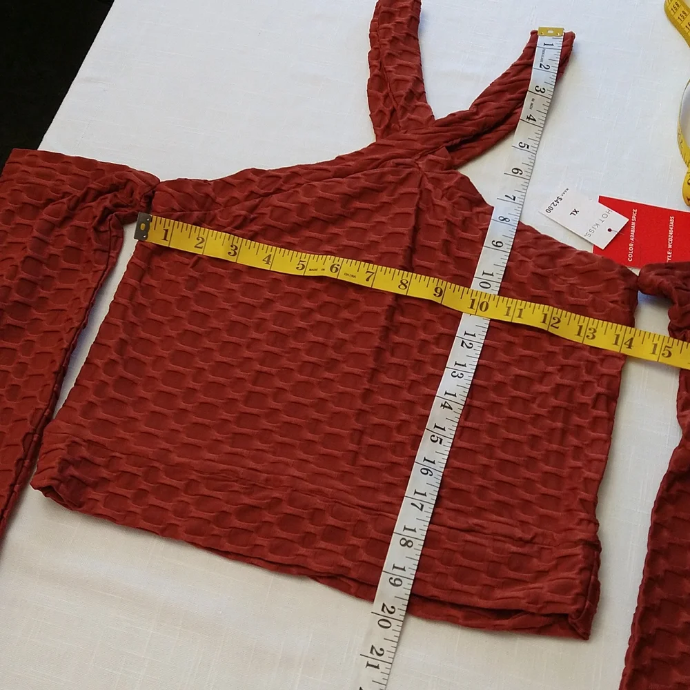 Brazilian leggings and crop jacket set  size Xlarge Honeycomb style - Picture 10 of 14